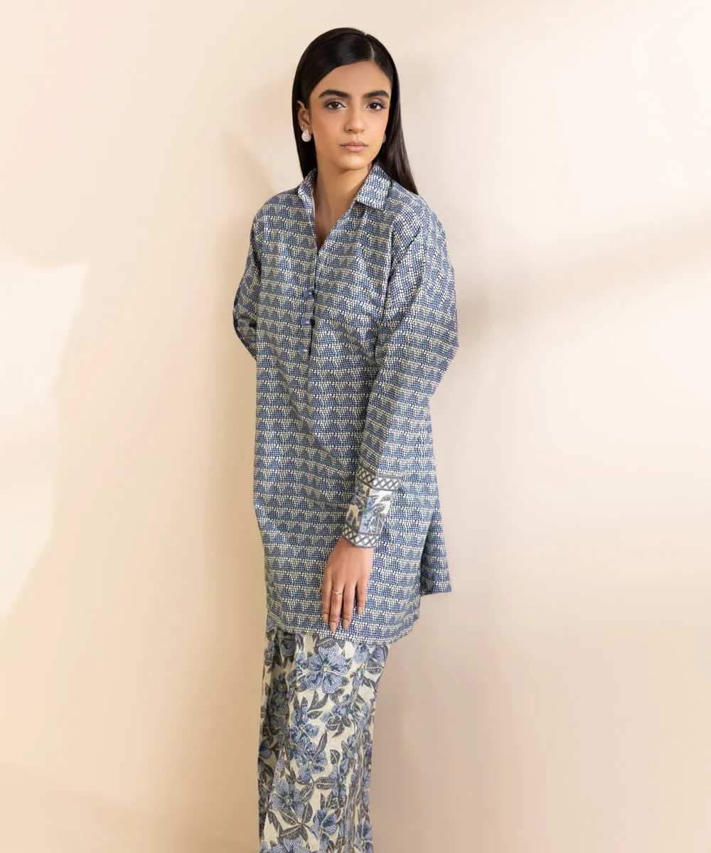 2 Piece - Printed Light Khaddar Suit