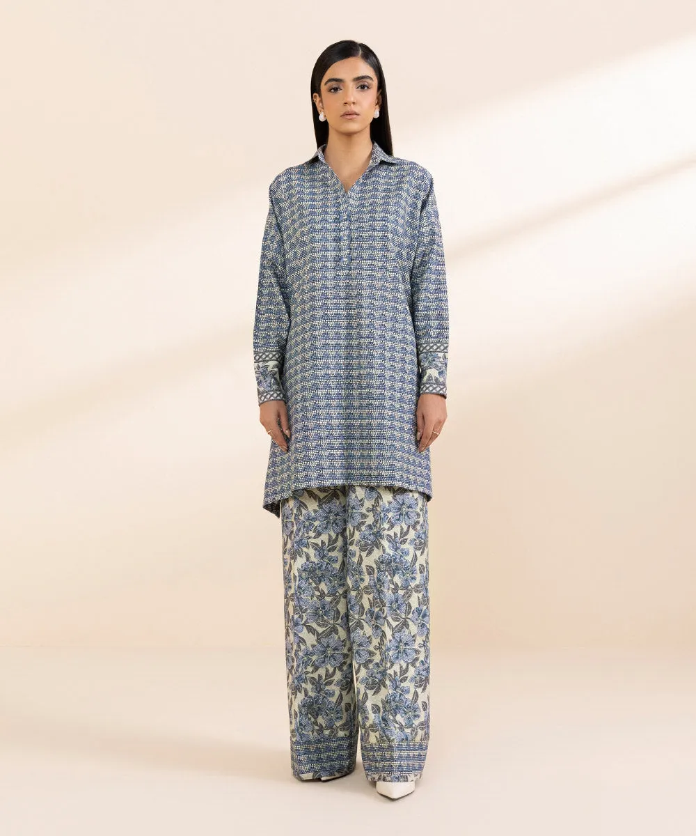 2 Piece - Printed Light Khaddar Suit