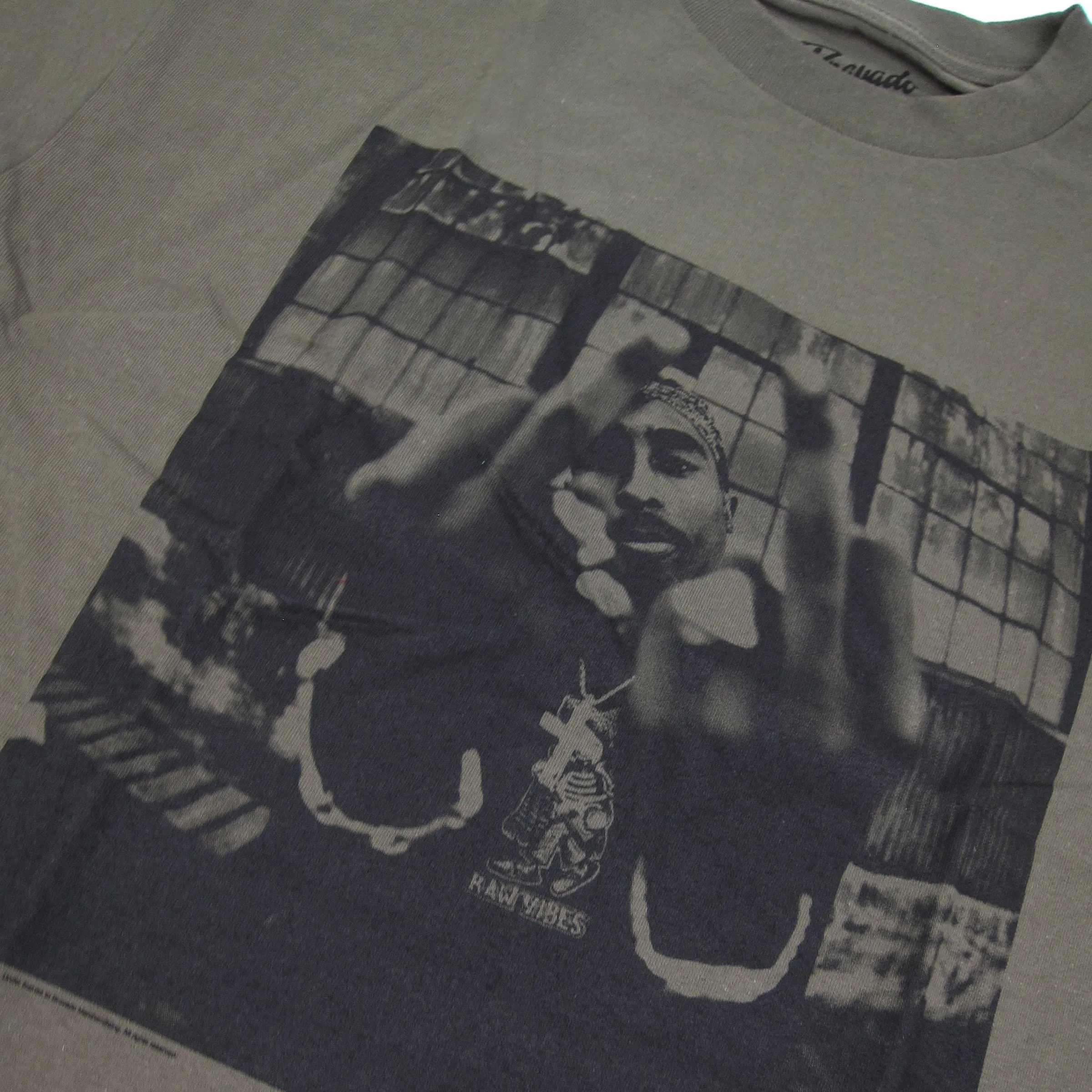 2Pac: Bold Army Shirt - Olive