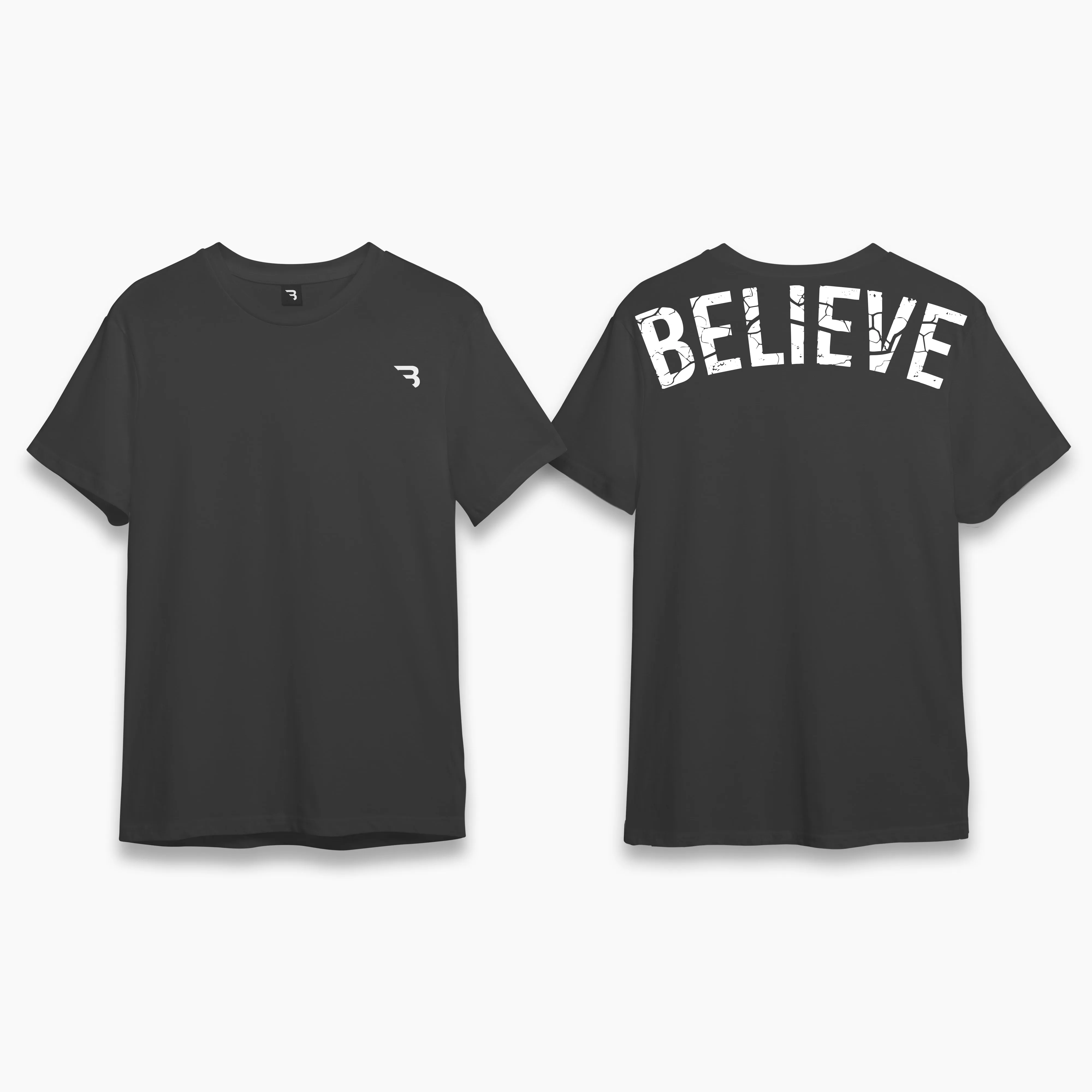 Believe Contrast Tee Oversized