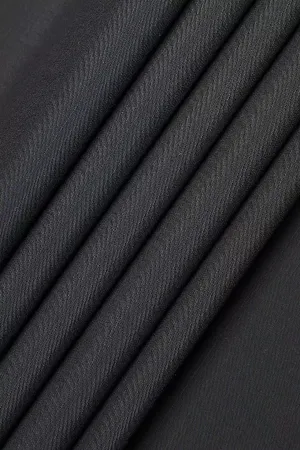 Black Unstitched Fabric Suit