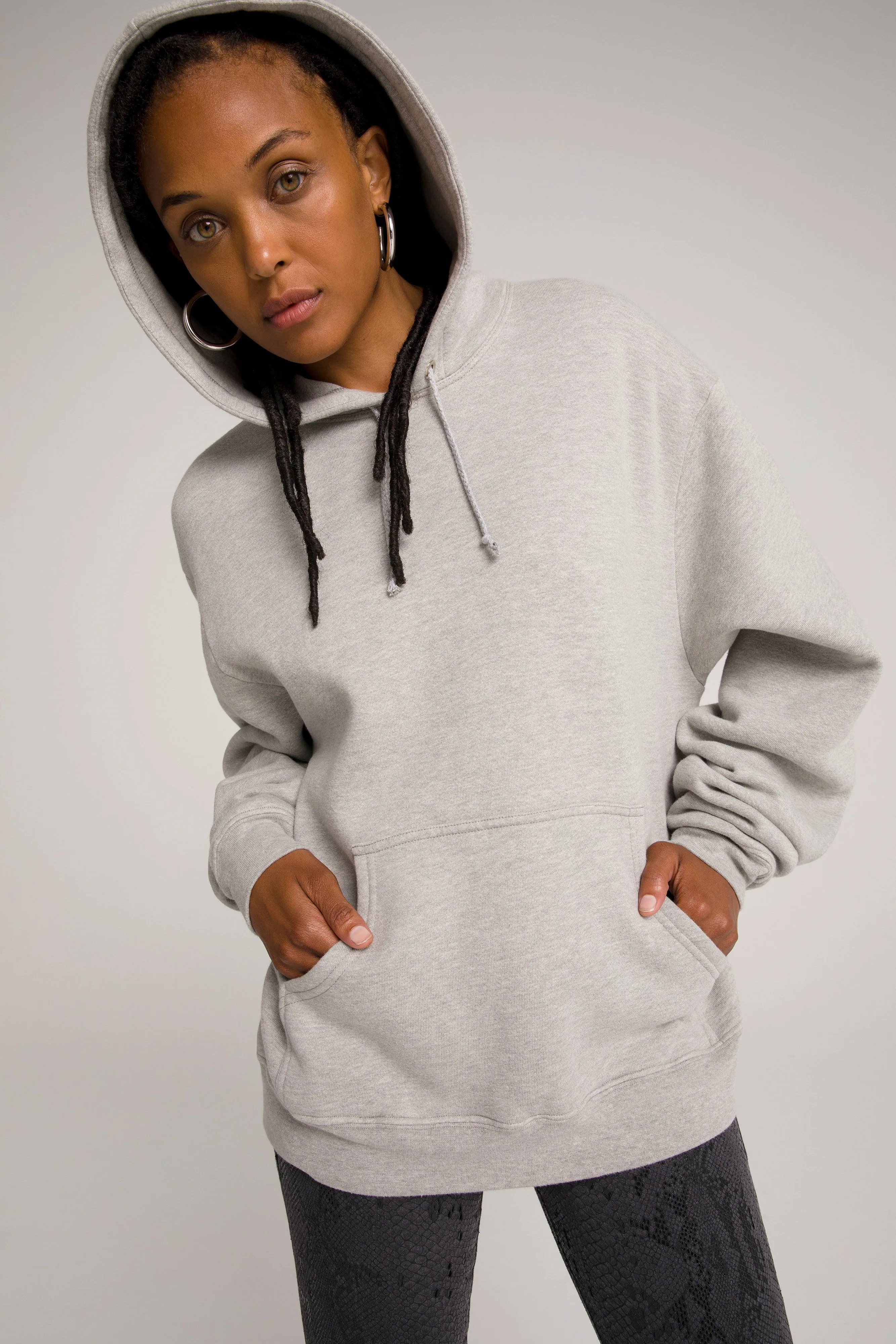 BOYFRIEND HOODIE | HEATHER GREY001