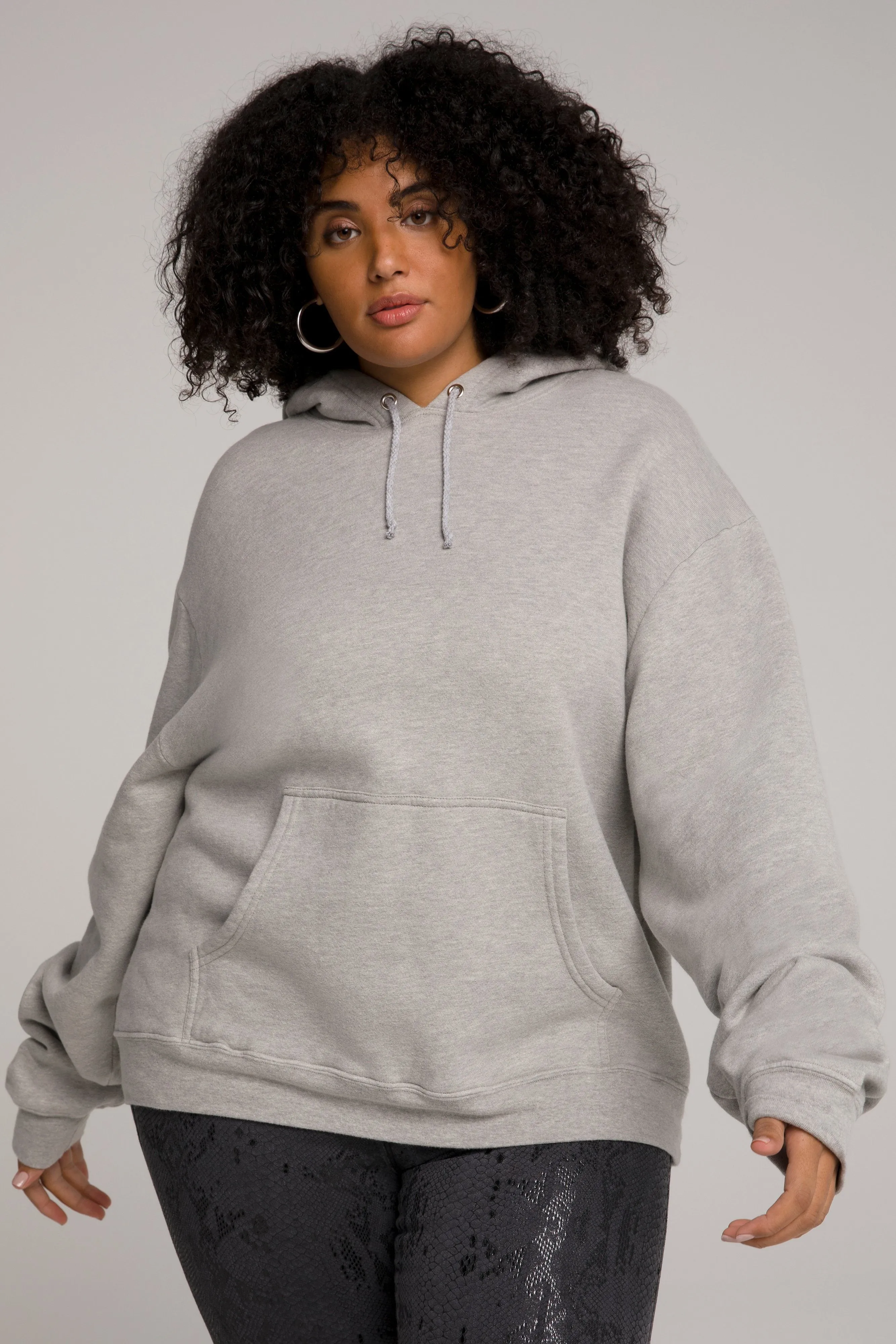 BOYFRIEND HOODIE | HEATHER GREY001