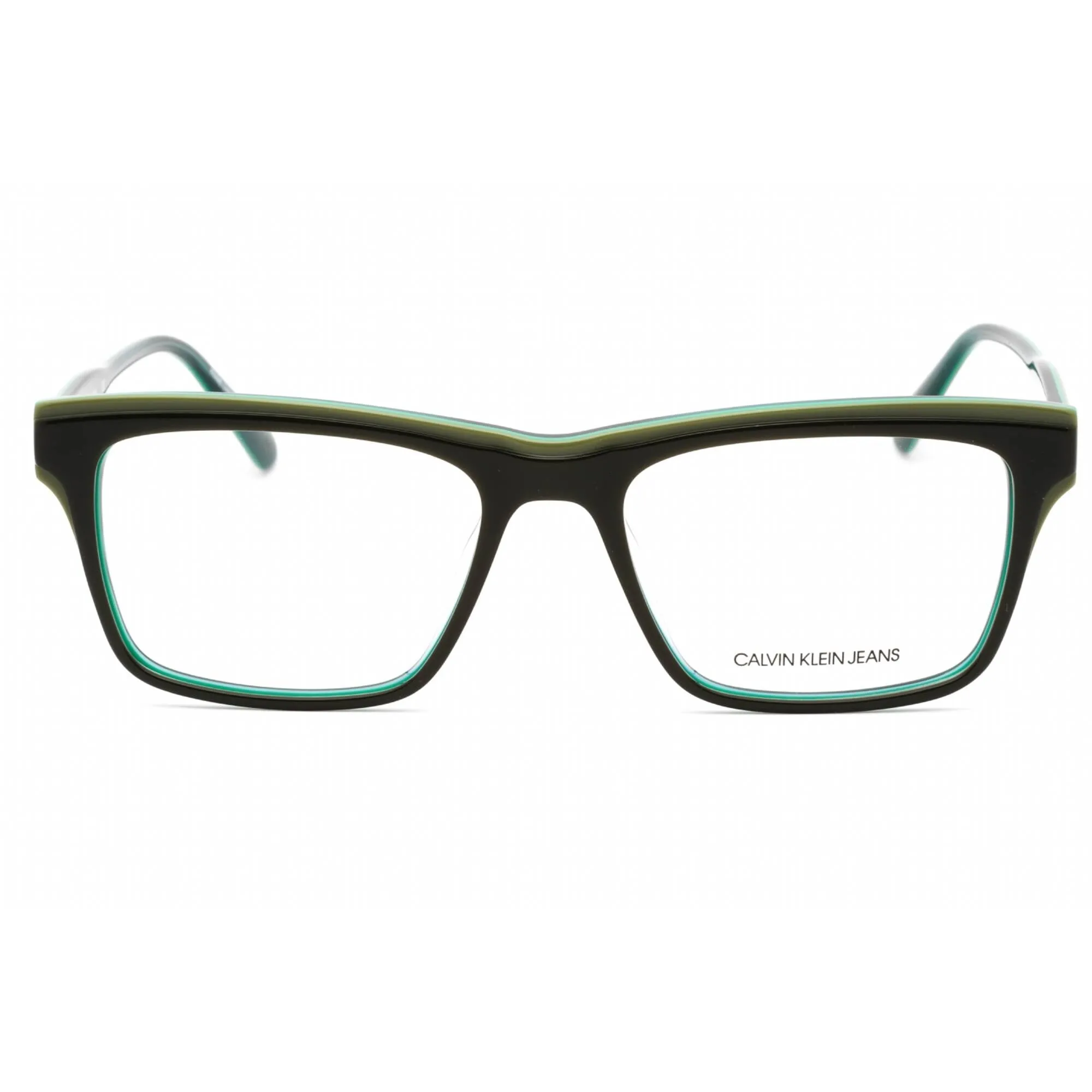 Calvin Klein Jeans Men's Eyeglasses - Olive/Cargo Rectangular Frame | CKJ19512 315