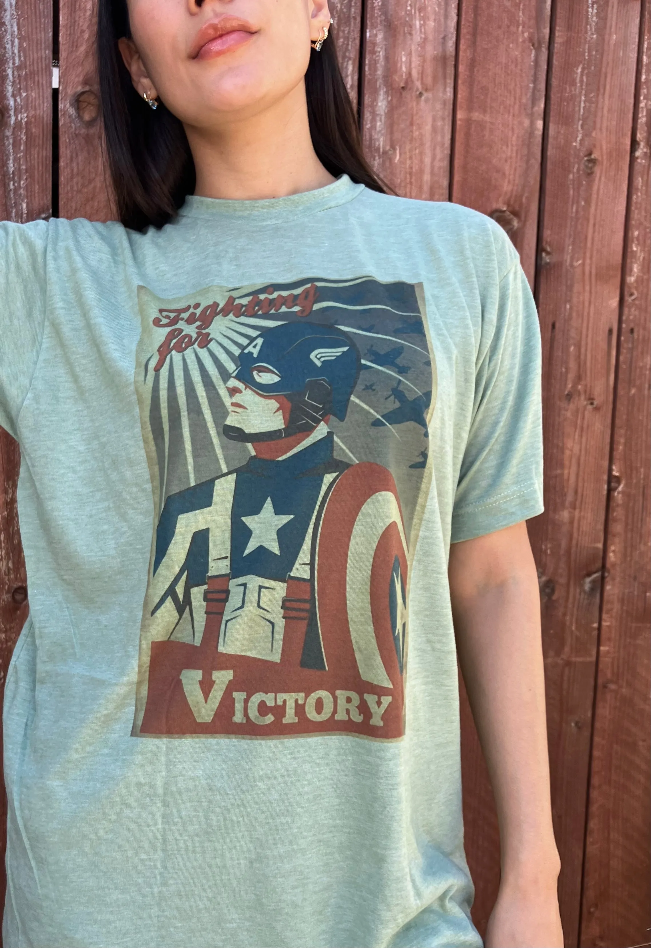 Captain America Graphic Design T-shirt