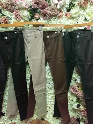 Coated jeans