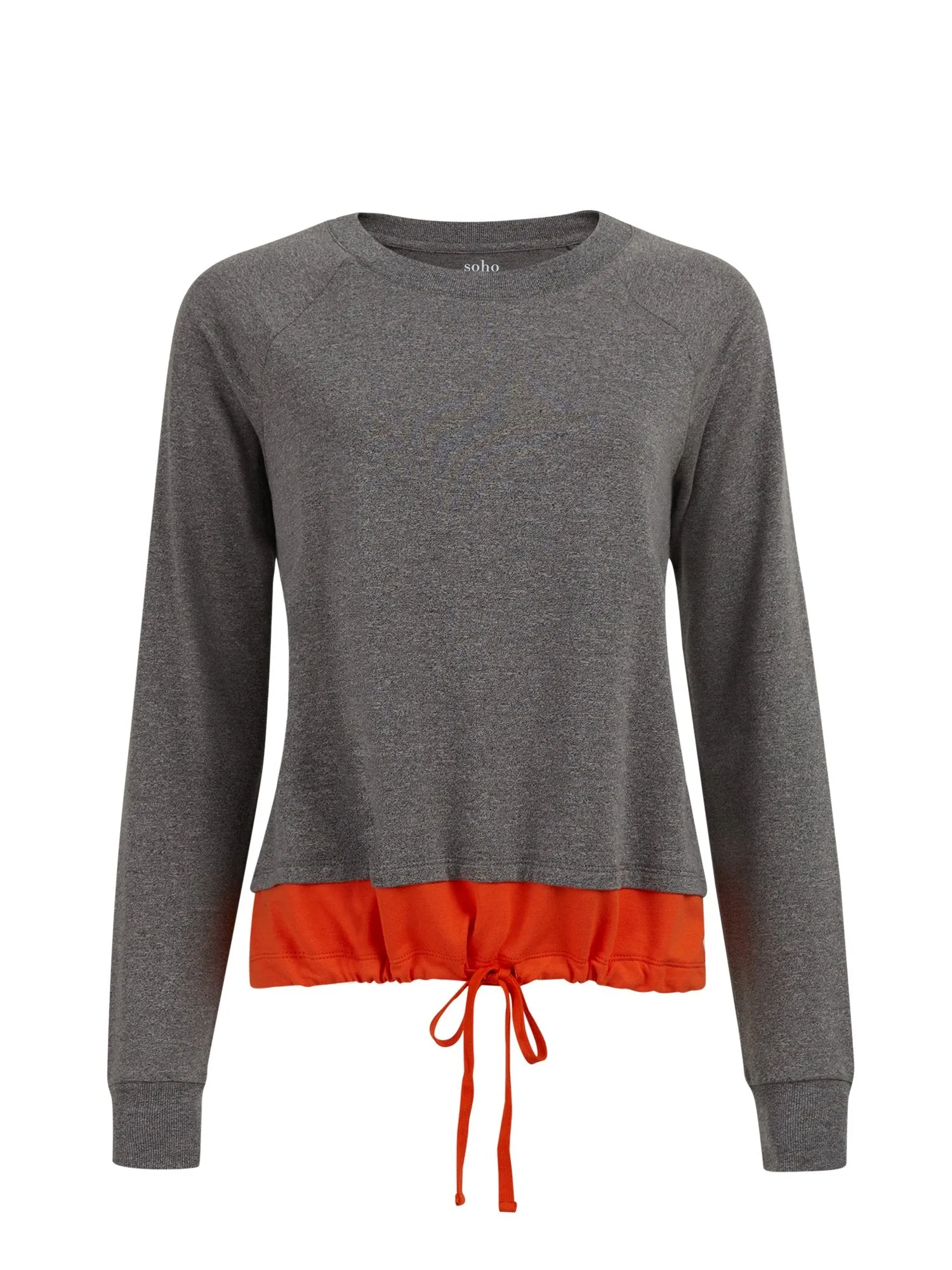 Colorblock Tie-Detail Sweatshirt