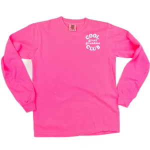 COOL Great Grandma CLUB - Pocket Design - LONG SLEEVE COMFORT COLORS TEE