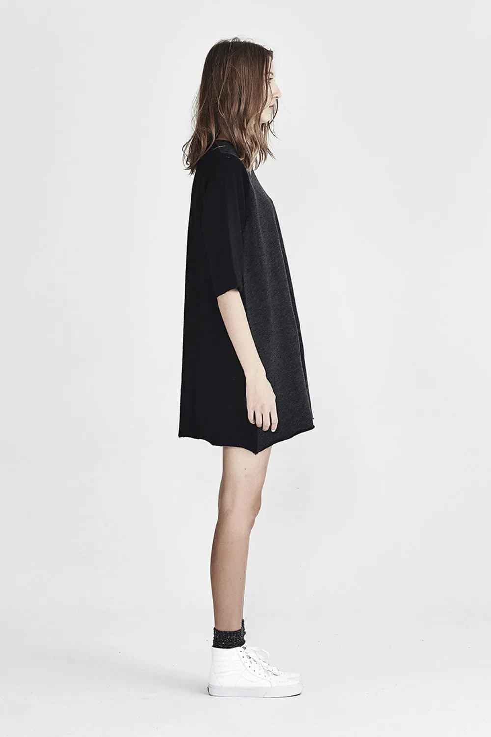 Fleece Dress - Charcoal