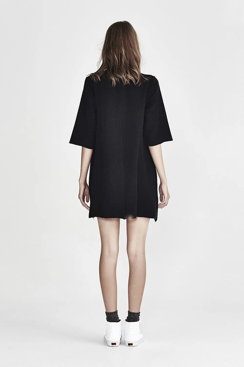 Fleece Dress - Charcoal