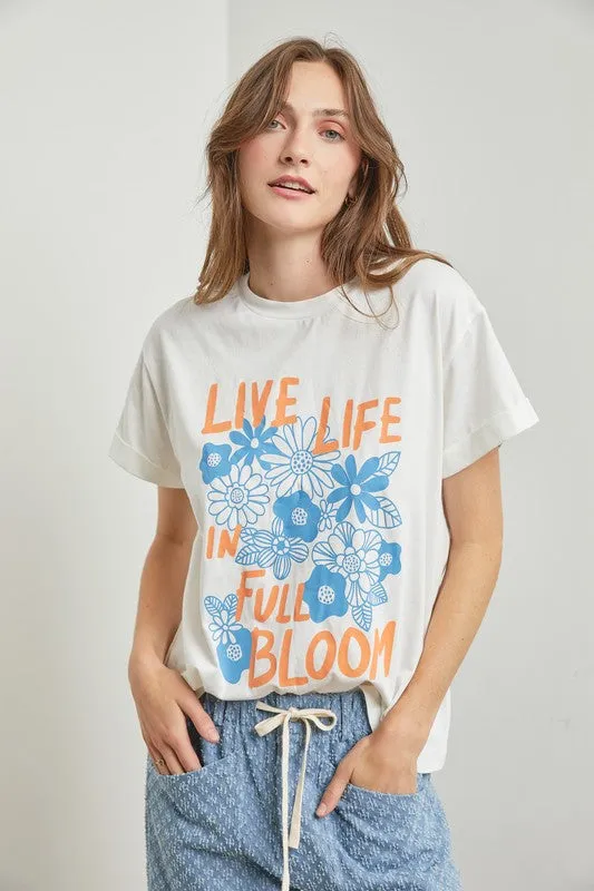 Full Bloom Graphic Tshirt