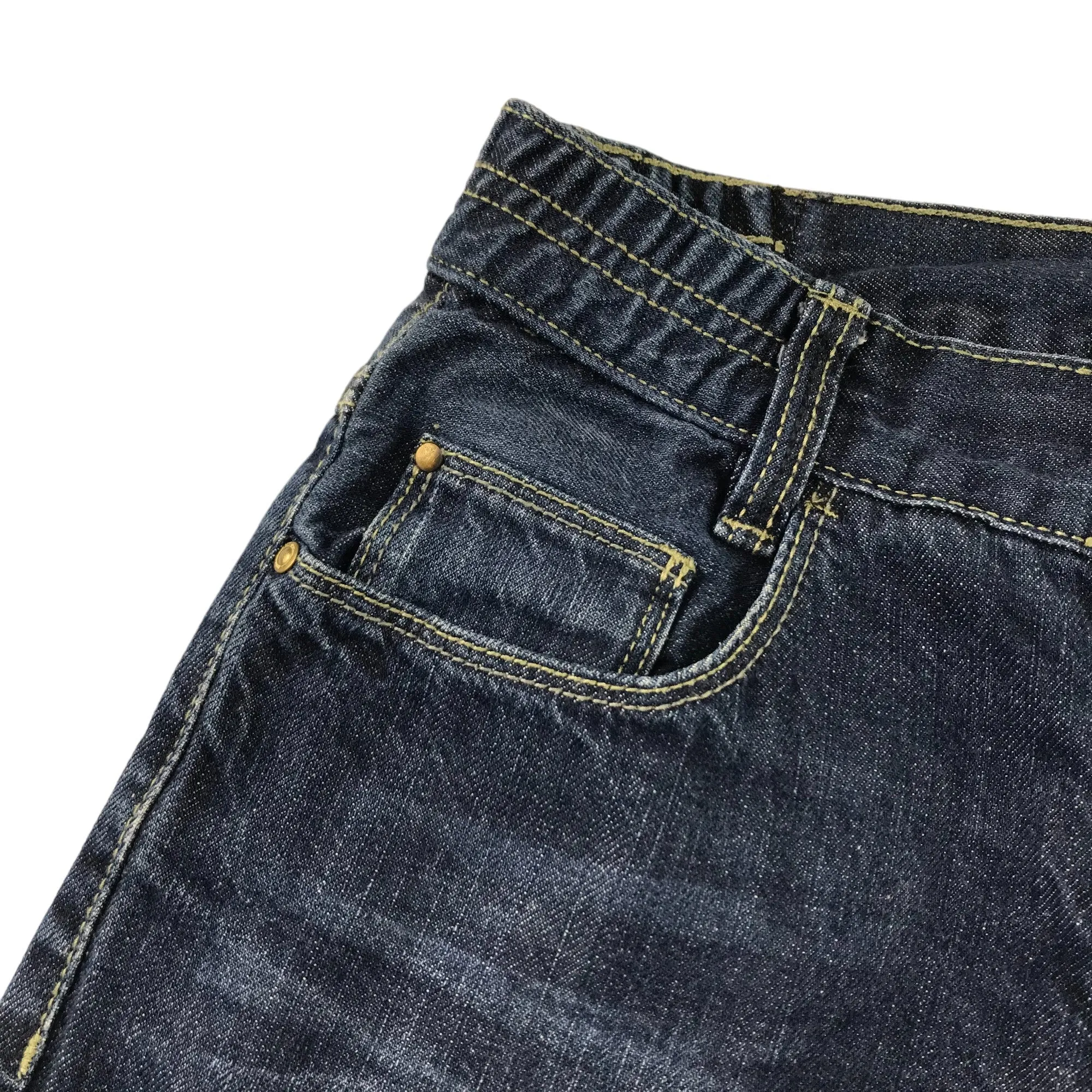 Here   There jeans 10-11 years dark blue straight leg cotton