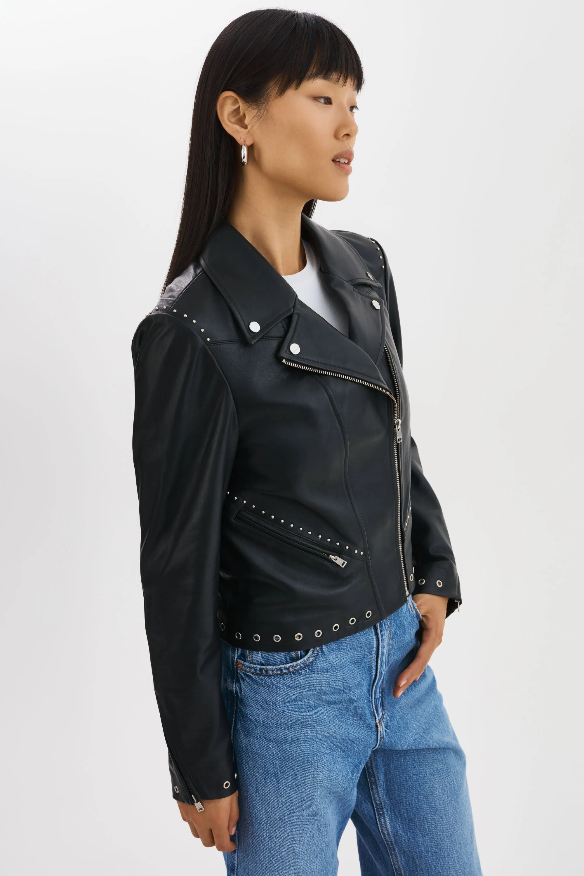 IDETTA | Leather Biker Jacket