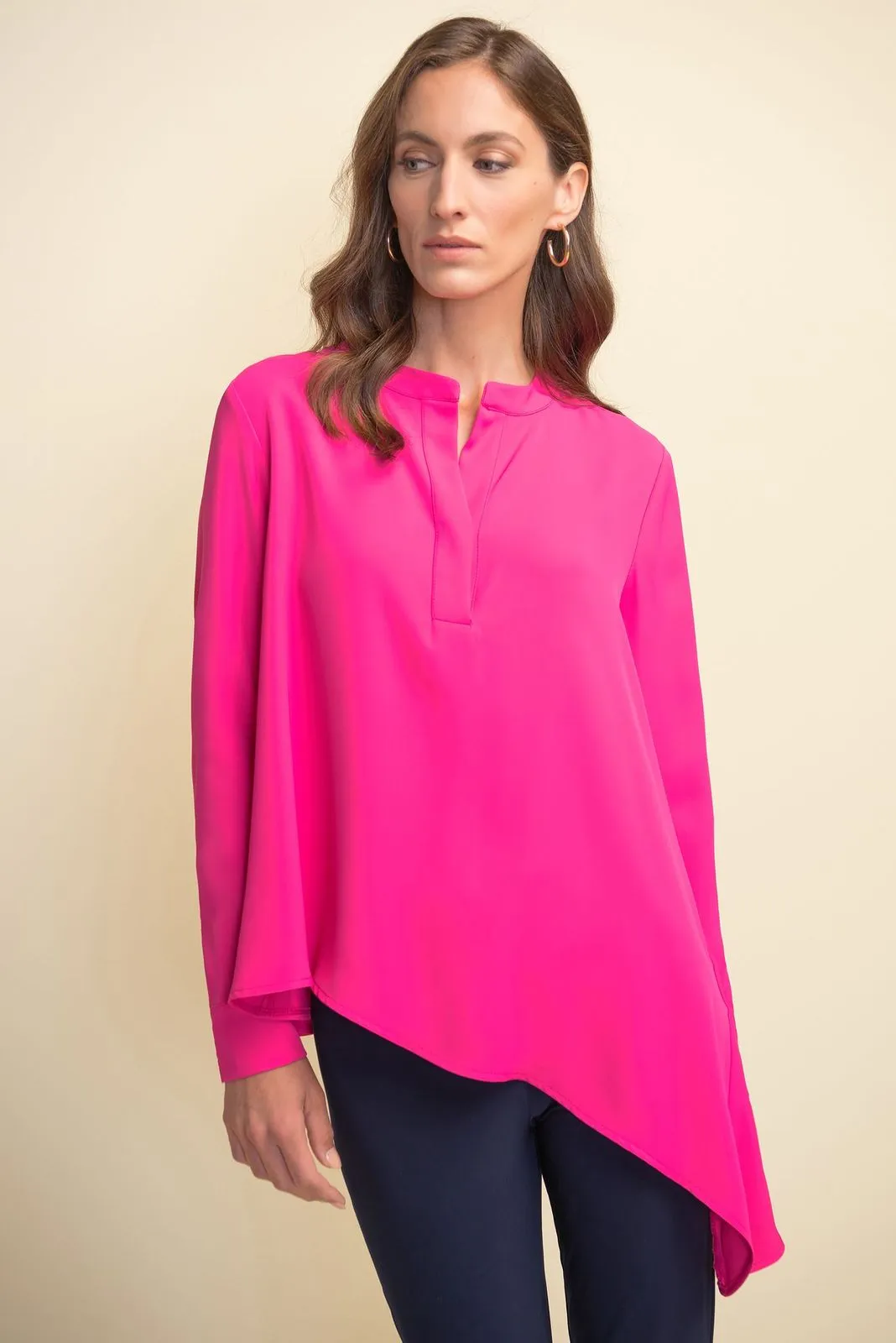 Joseph Ribkoff Breezy, Asymmetric Hem Blouse