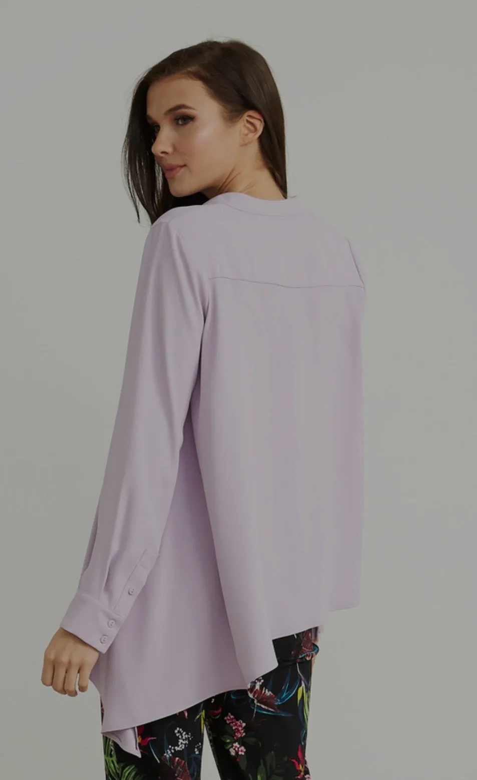 Joseph Ribkoff Breezy, Asymmetric Hem Blouse