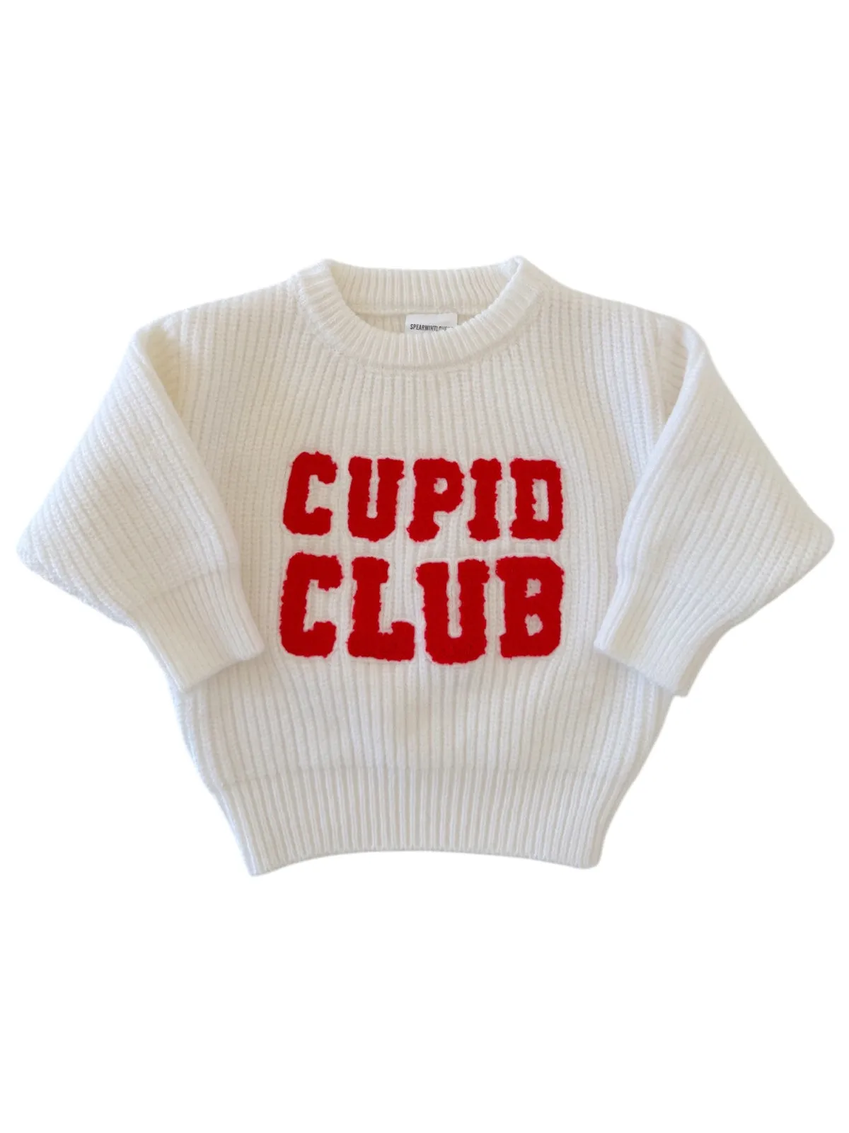 Knit Sweater, Cupid Club White