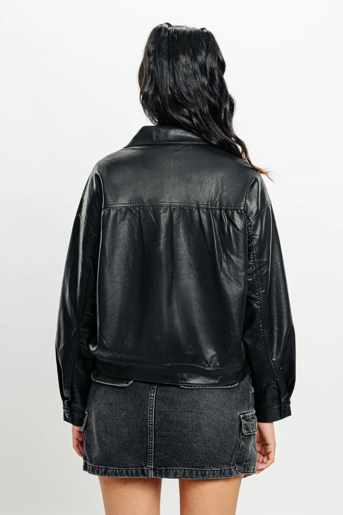 Light Leather Shacket