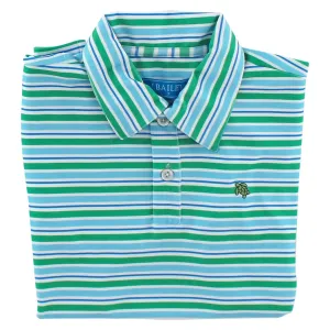 Meadow Stripe Performance Polo Shirt