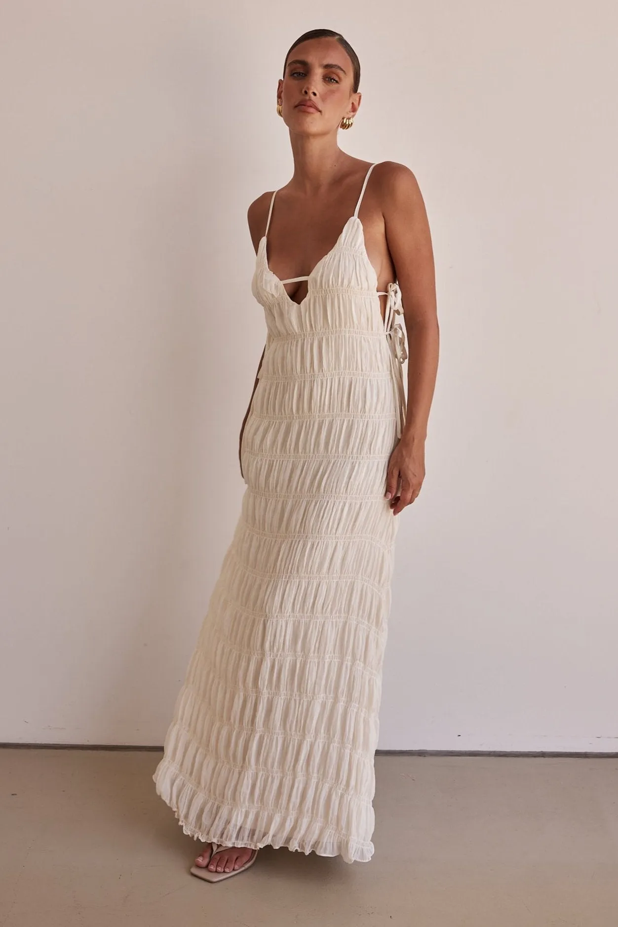 Mika Maxi Dress (Cream)