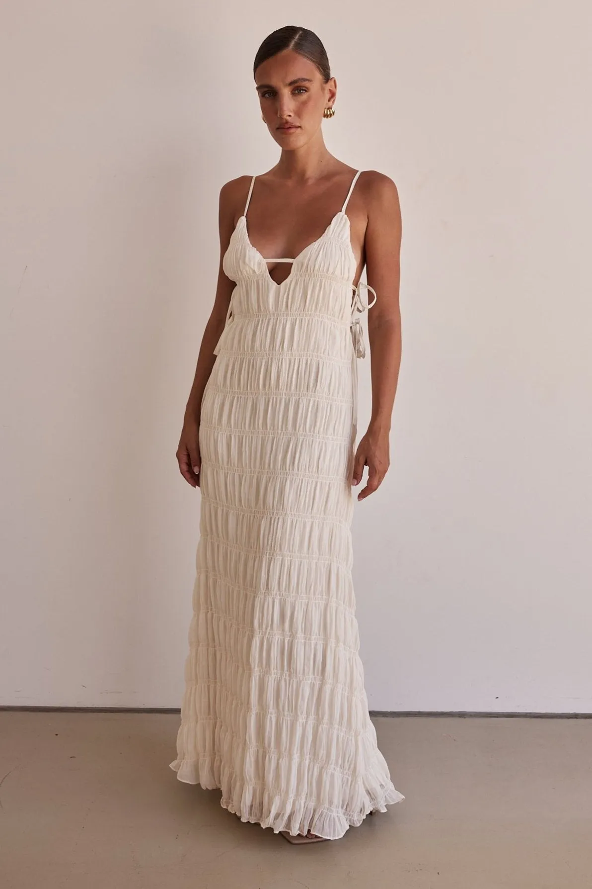 Mika Maxi Dress (Cream)