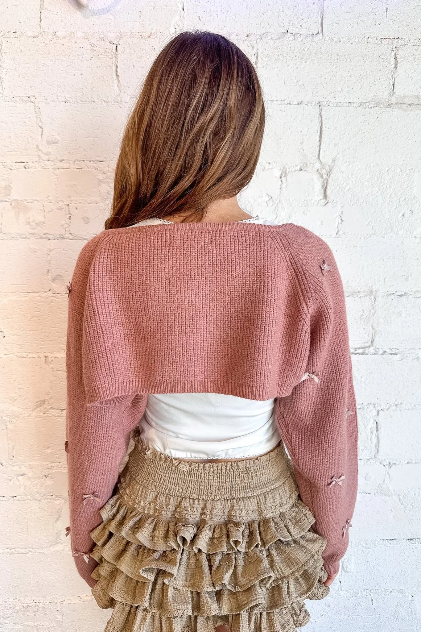 Mini Ribbon Cardigan