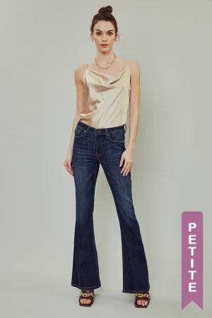 Oak Park Petite Mid Rise Flare Denim