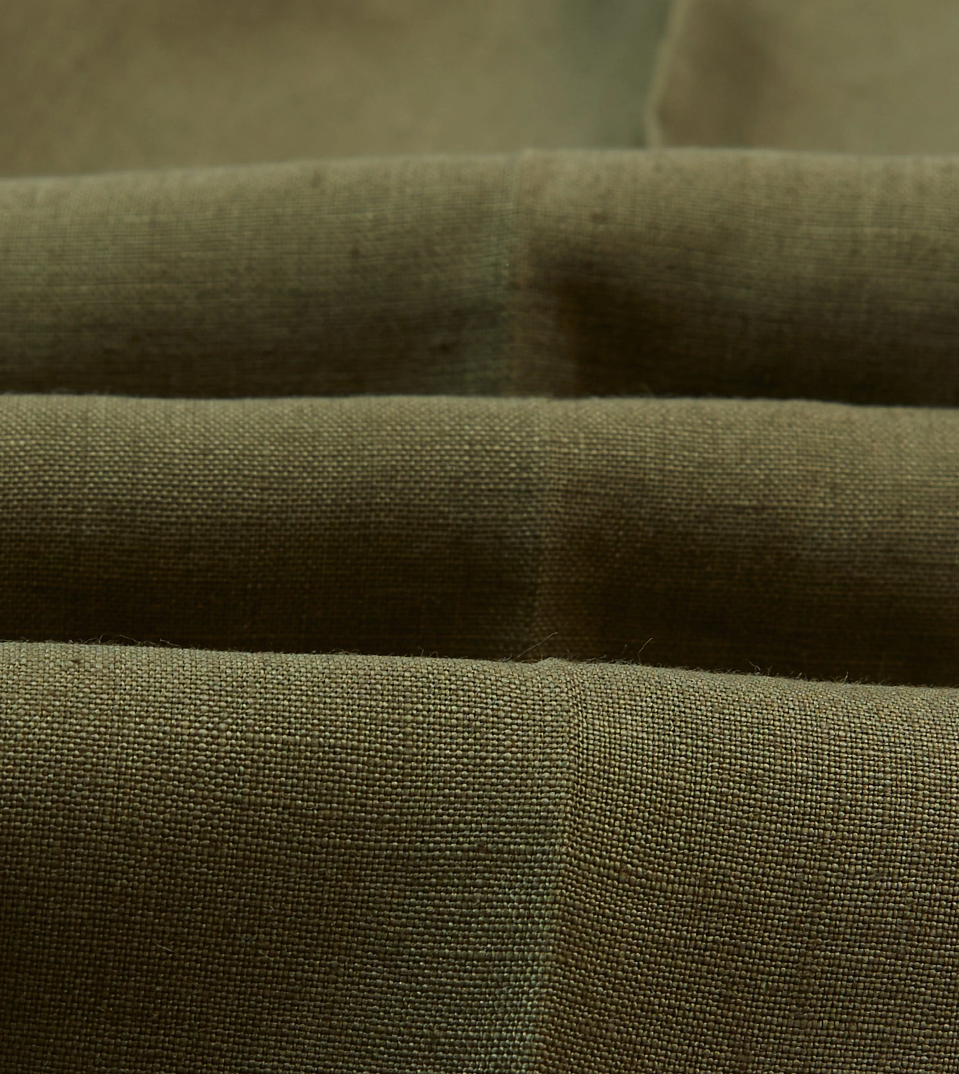 Olive Irish Linen Single Pleat Trouser