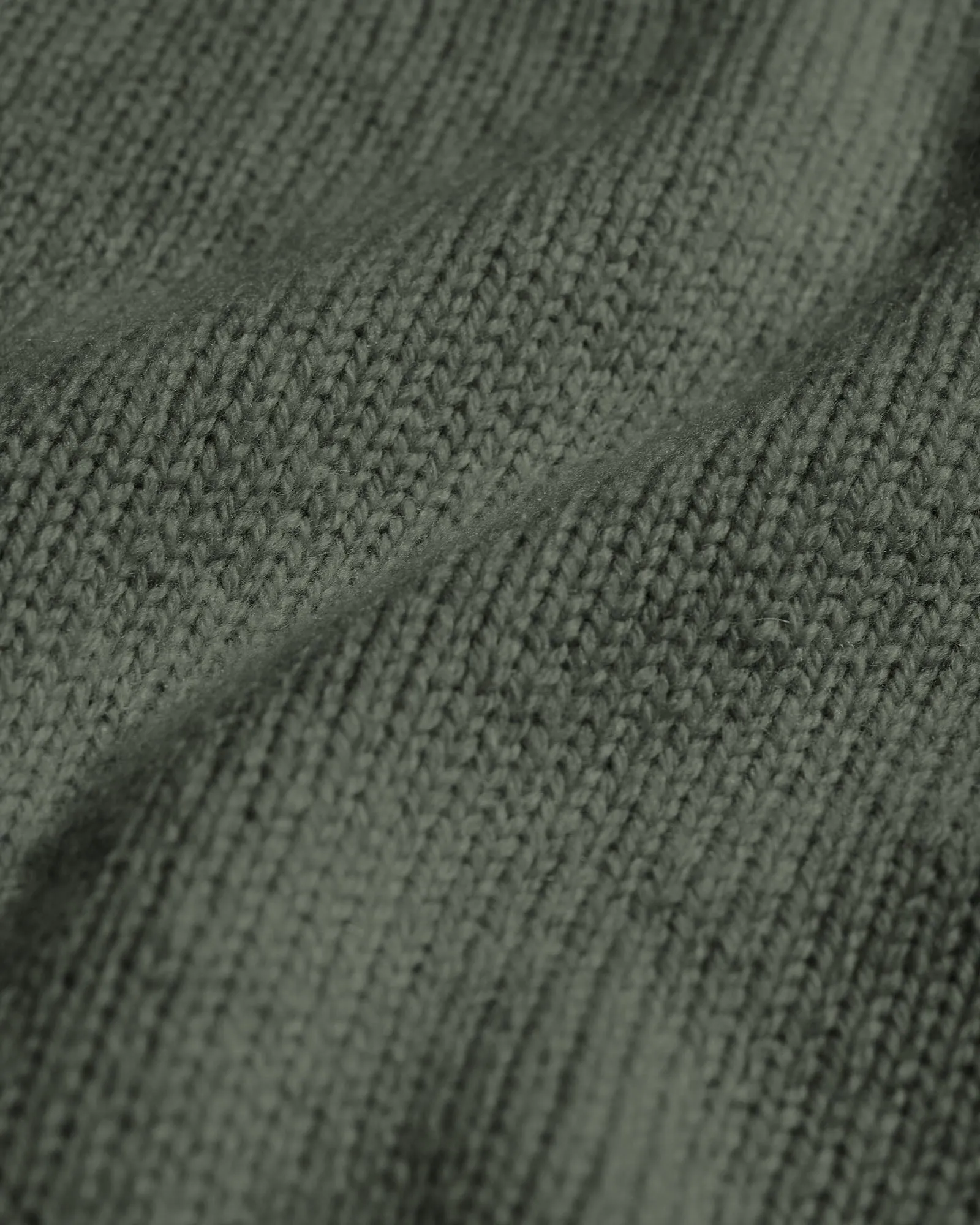 Oversized Merino Wool Crew - Dusty Olive