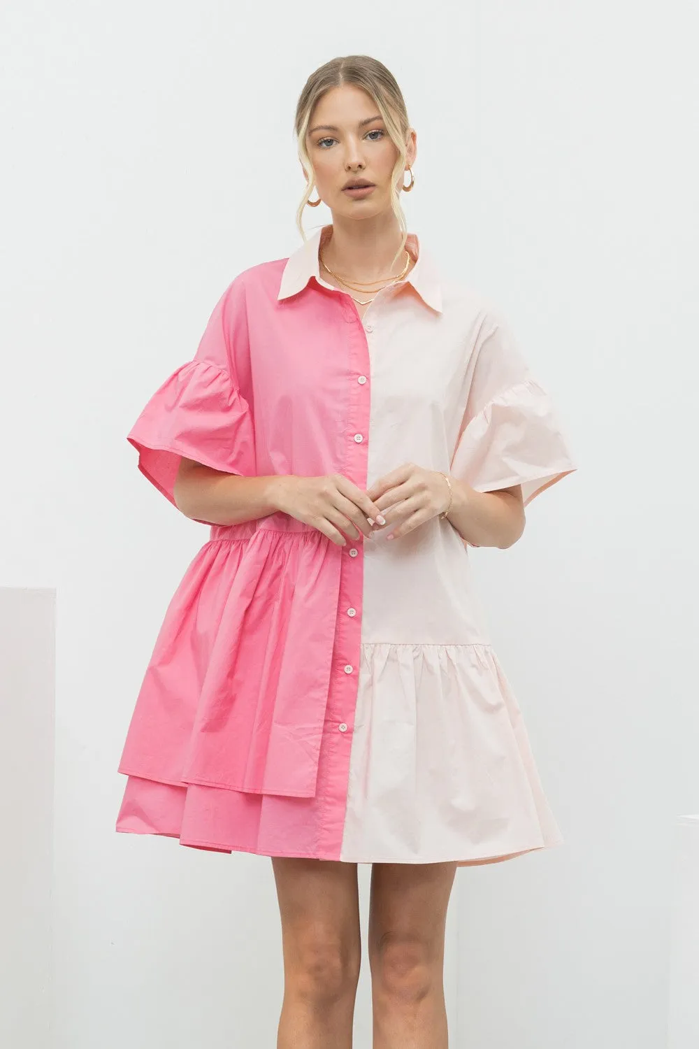 Pink Relaxed Fit Dress