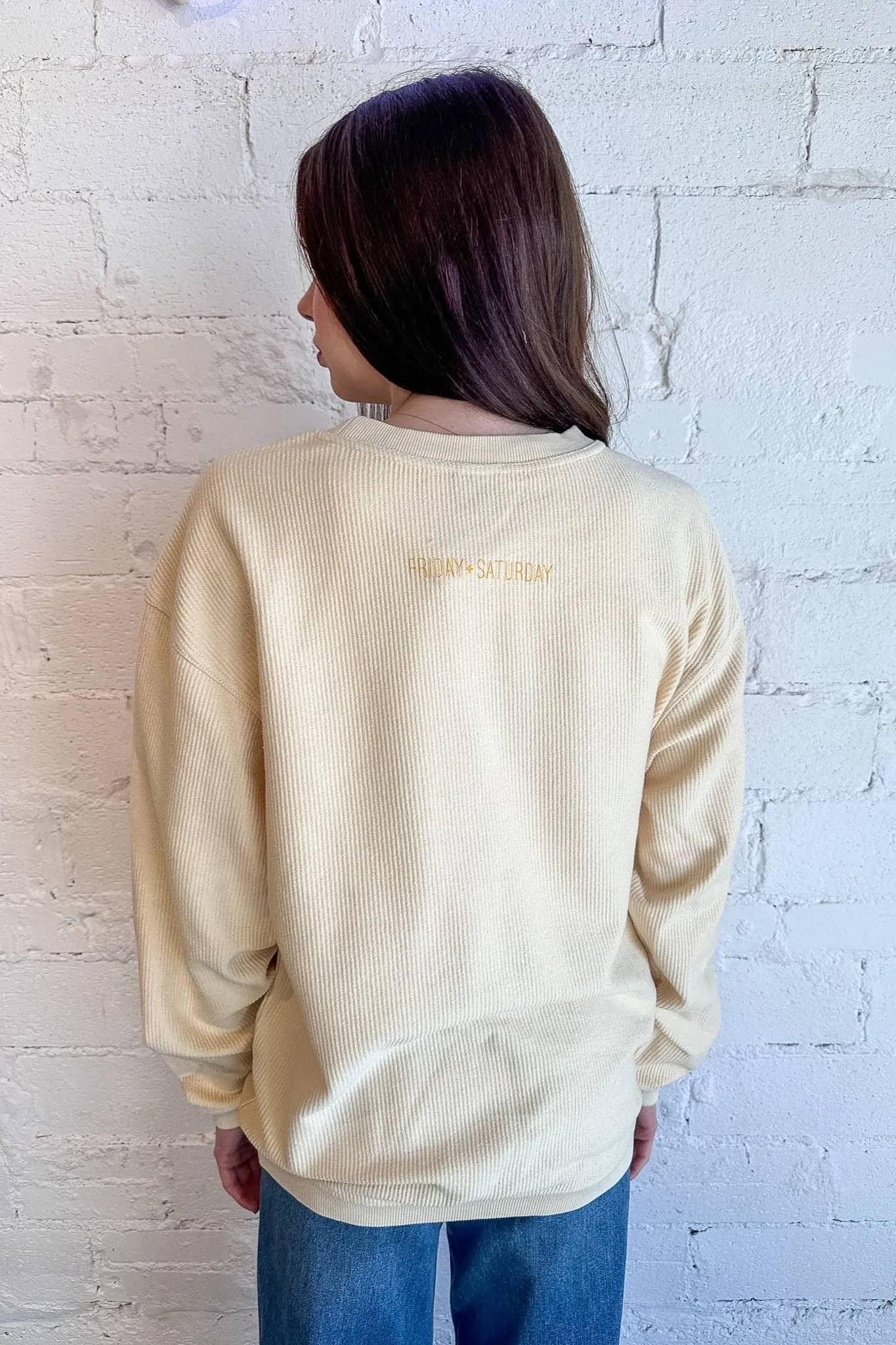 Pop Off Corded Sweatshirt