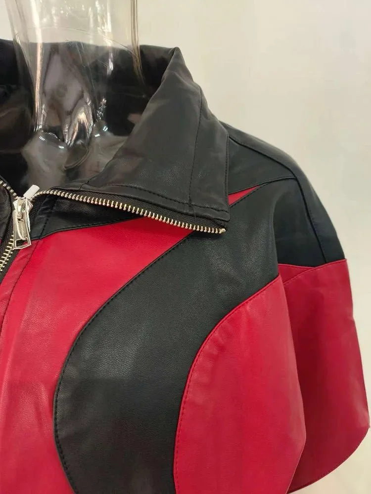 Pre Order:  Zip-Up Rider Leather Jacket