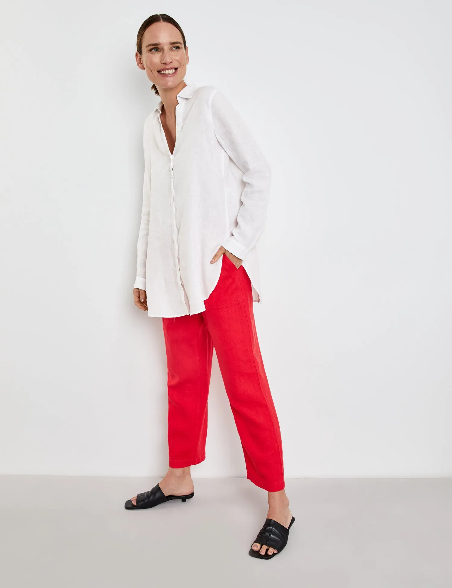 Pull-on Linen Pant