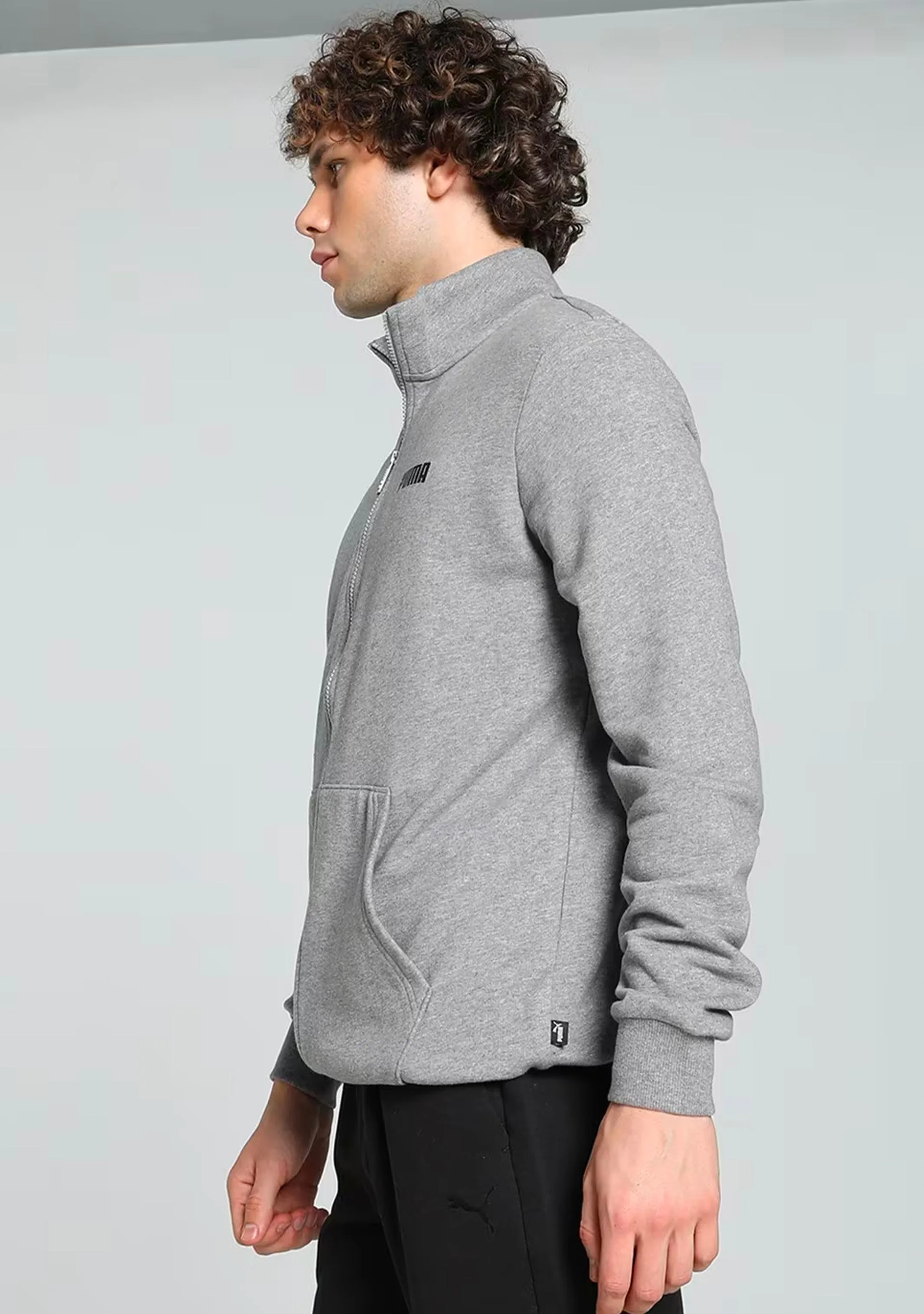 Puma Men's Full Zip Track Jacket Grey Heather