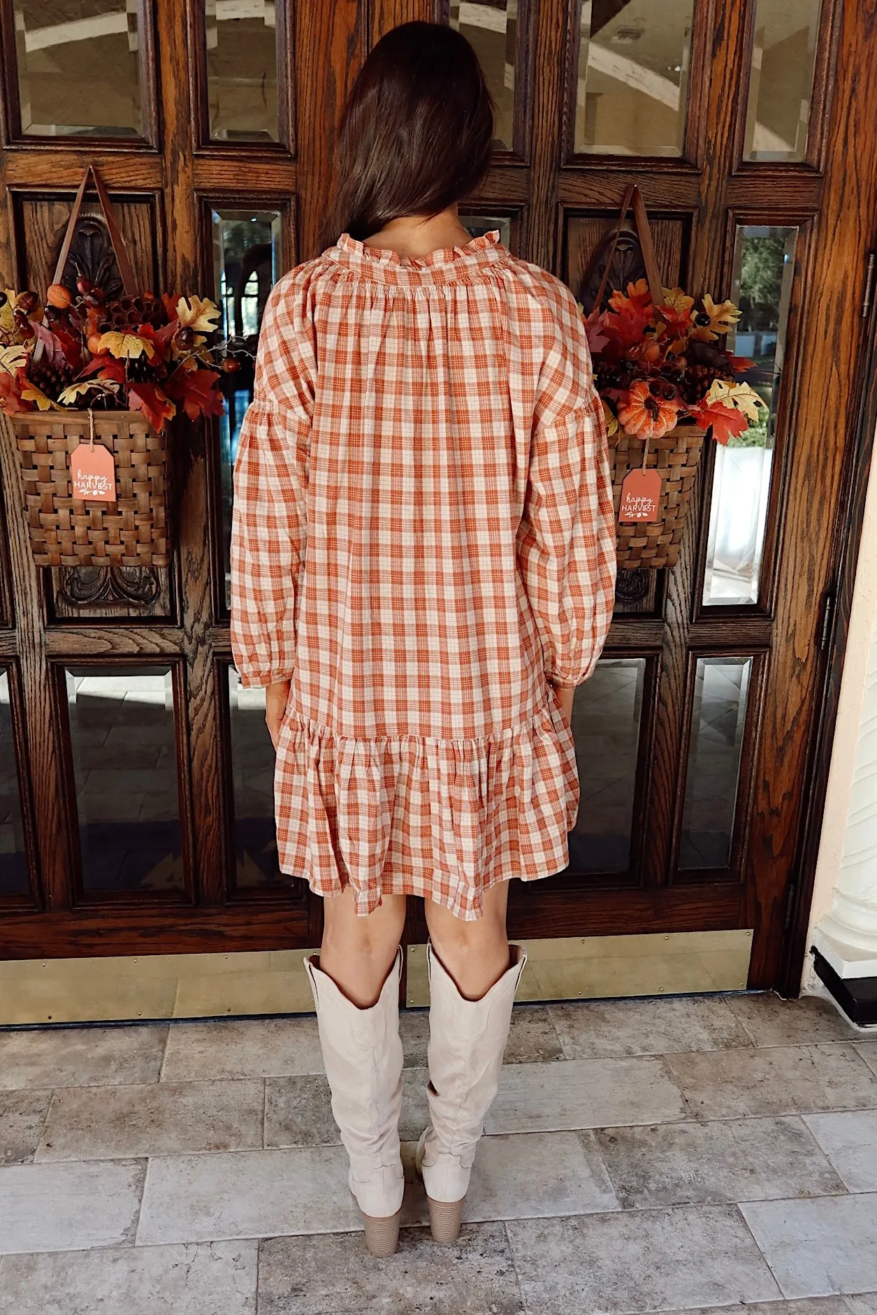 Reflections Of Fall Flannel Dress