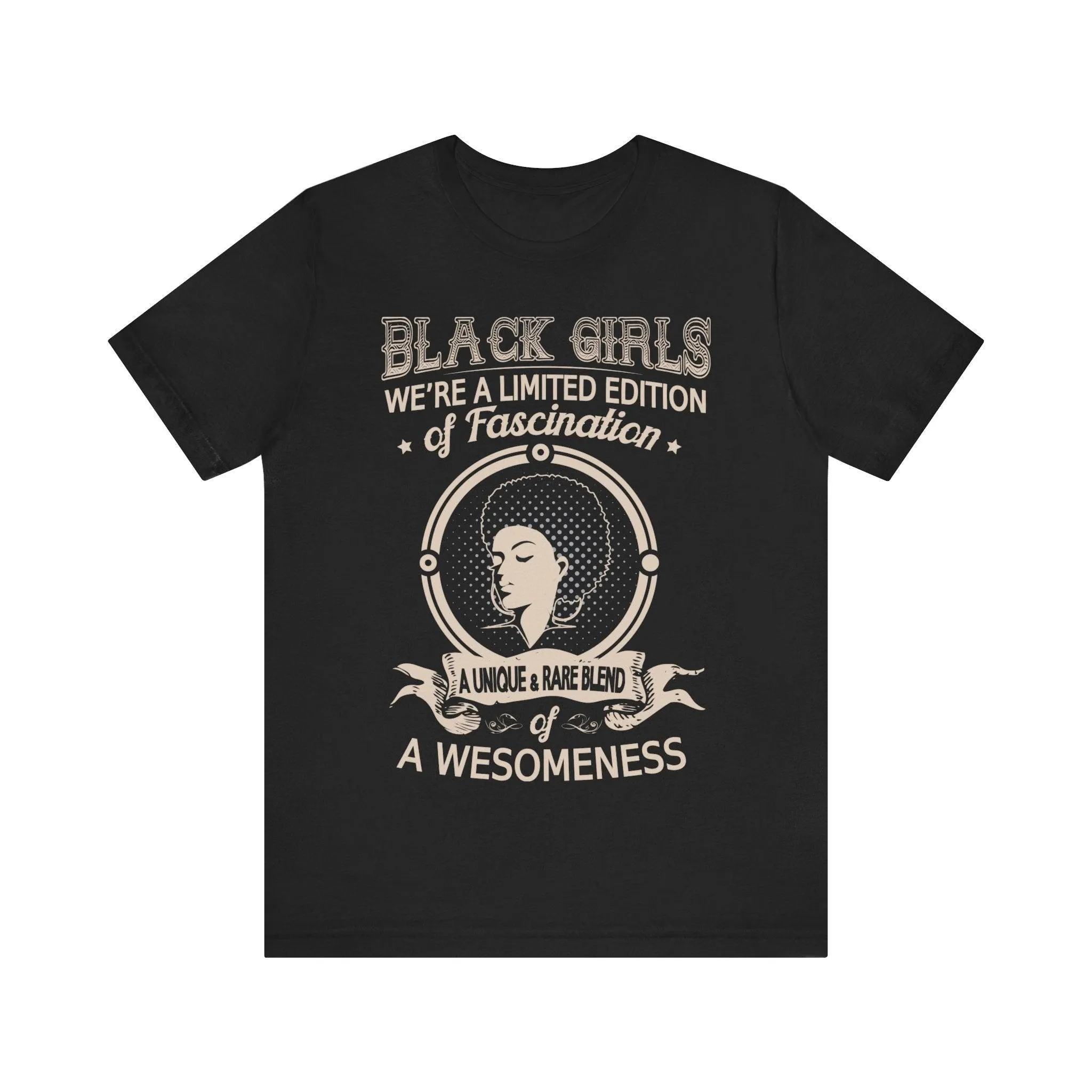 Retro Limited Edition Black Girls T Shirt