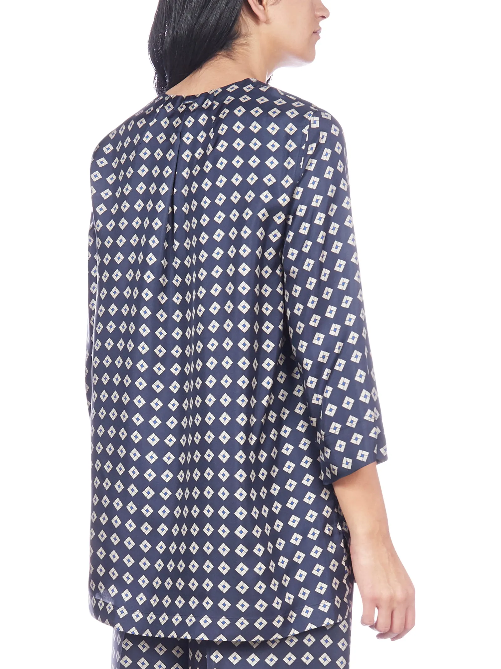 'S Max Mara Patterned V-Neck Top