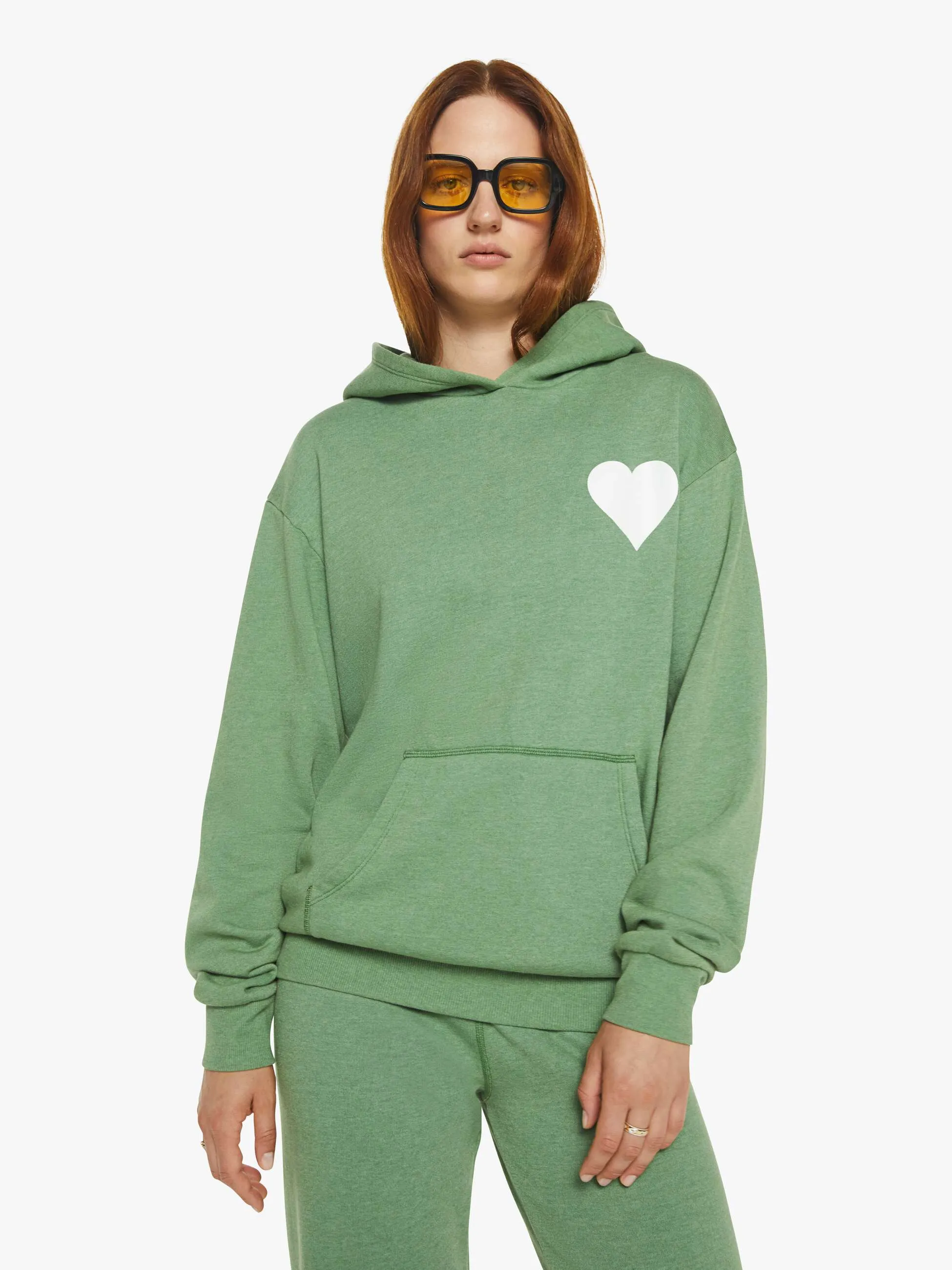 SPRWMN Heart Hoodie - Fern