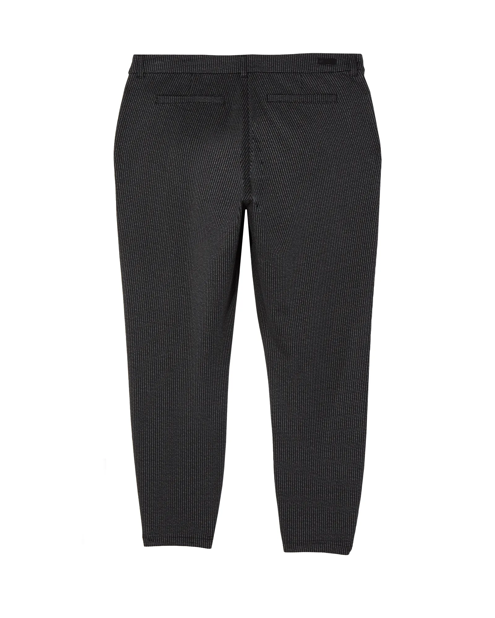 Stirling Houndstooth Ankle Straight Leg Pant | Black / Light Grey