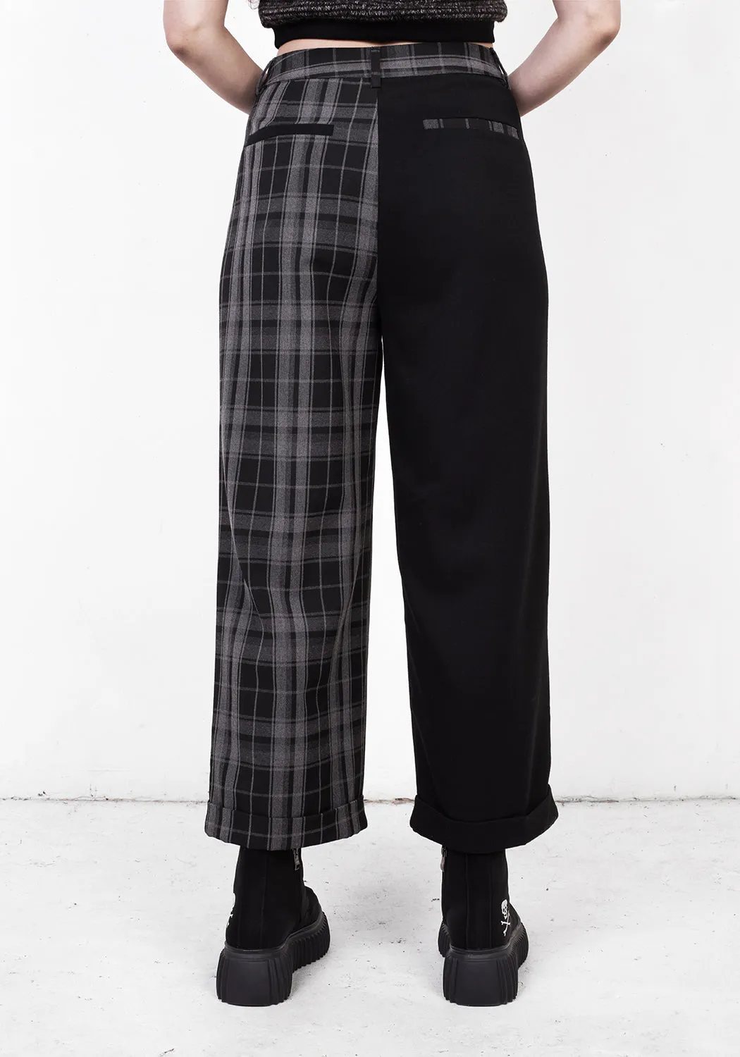 SUNNYDALE CHECK TAILORED TROUSERS