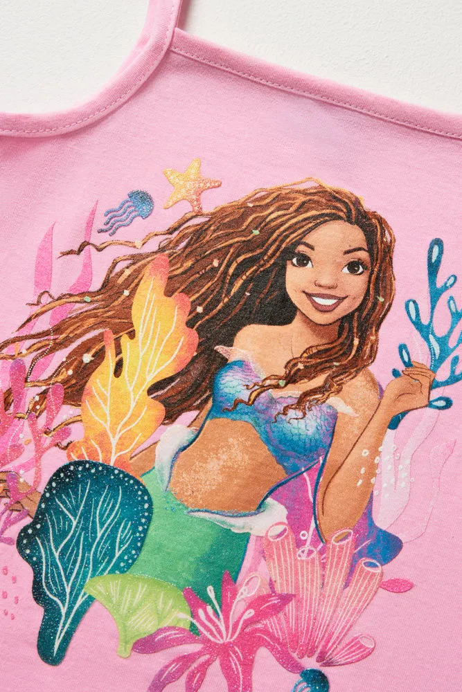 The Little Mermaid 2 Pack Short Sleeve T-Shirts Navy & Pink