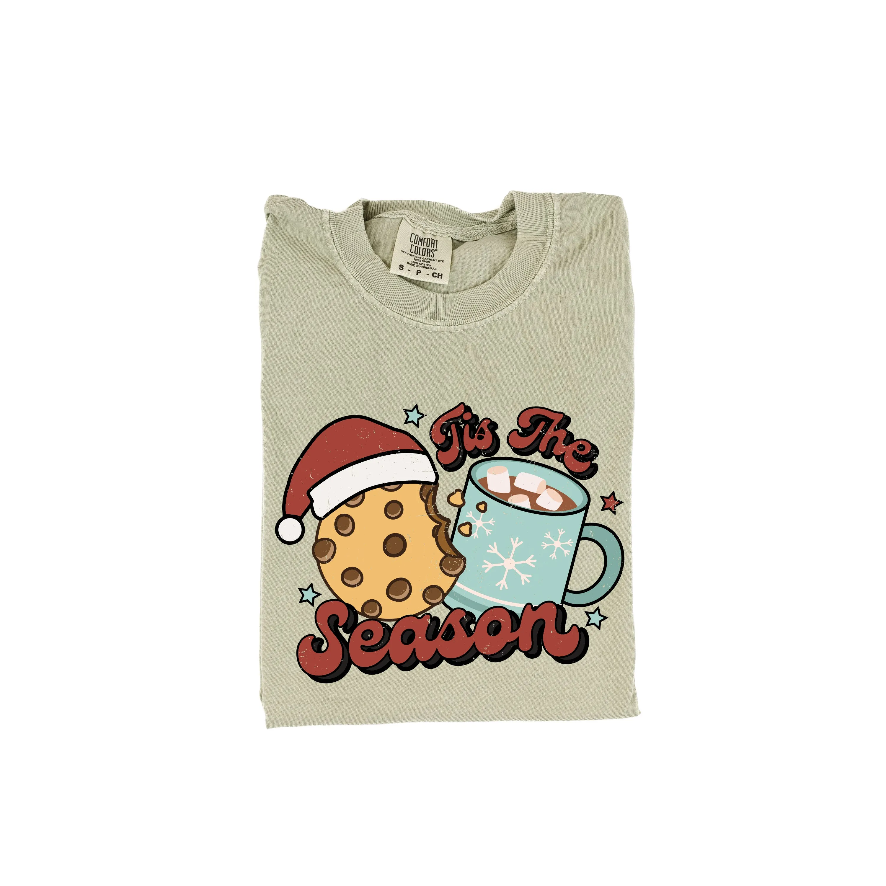 'Tis The Season - Cookie & Hot Cocoa - Comfort Colors Tee