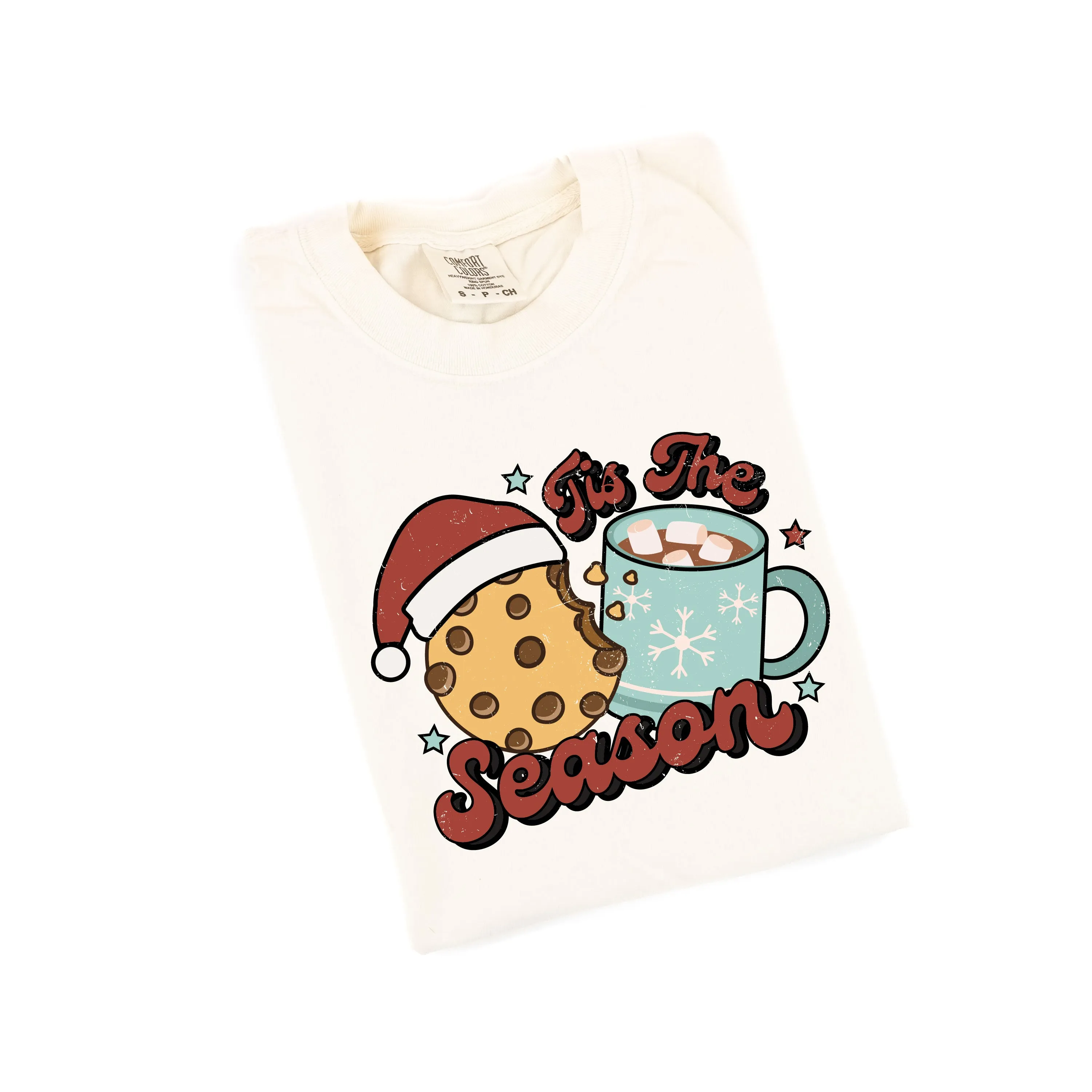 'Tis The Season - Cookie & Hot Cocoa - Comfort Colors Tee