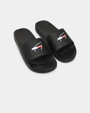 Tommy Jeans Signature Pool Slide Black