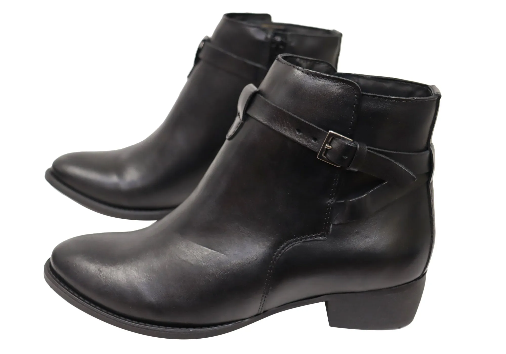 Via Paula Willow Womens Comfortable Brazilian Leather Ankle Boots