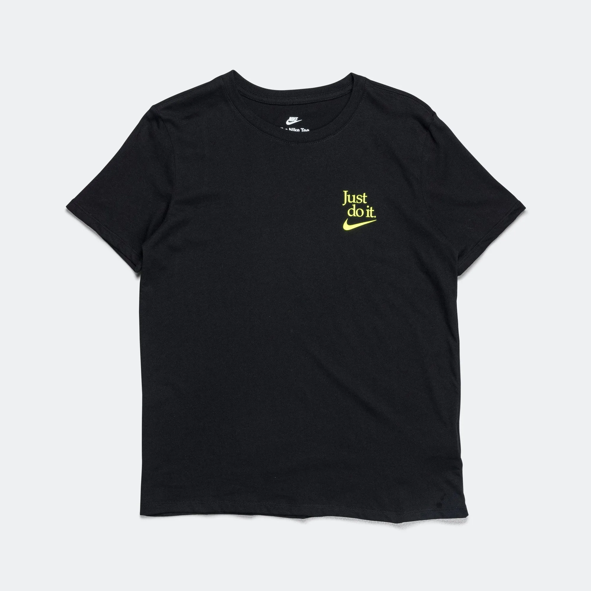 Womens Win Quietly Tee QS - Black