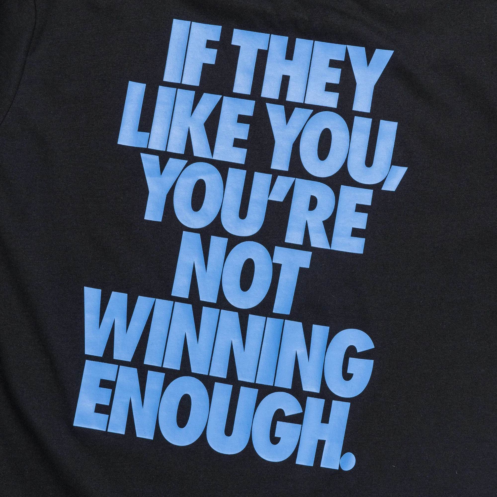 Womens Winning Enough Tee QS - Black