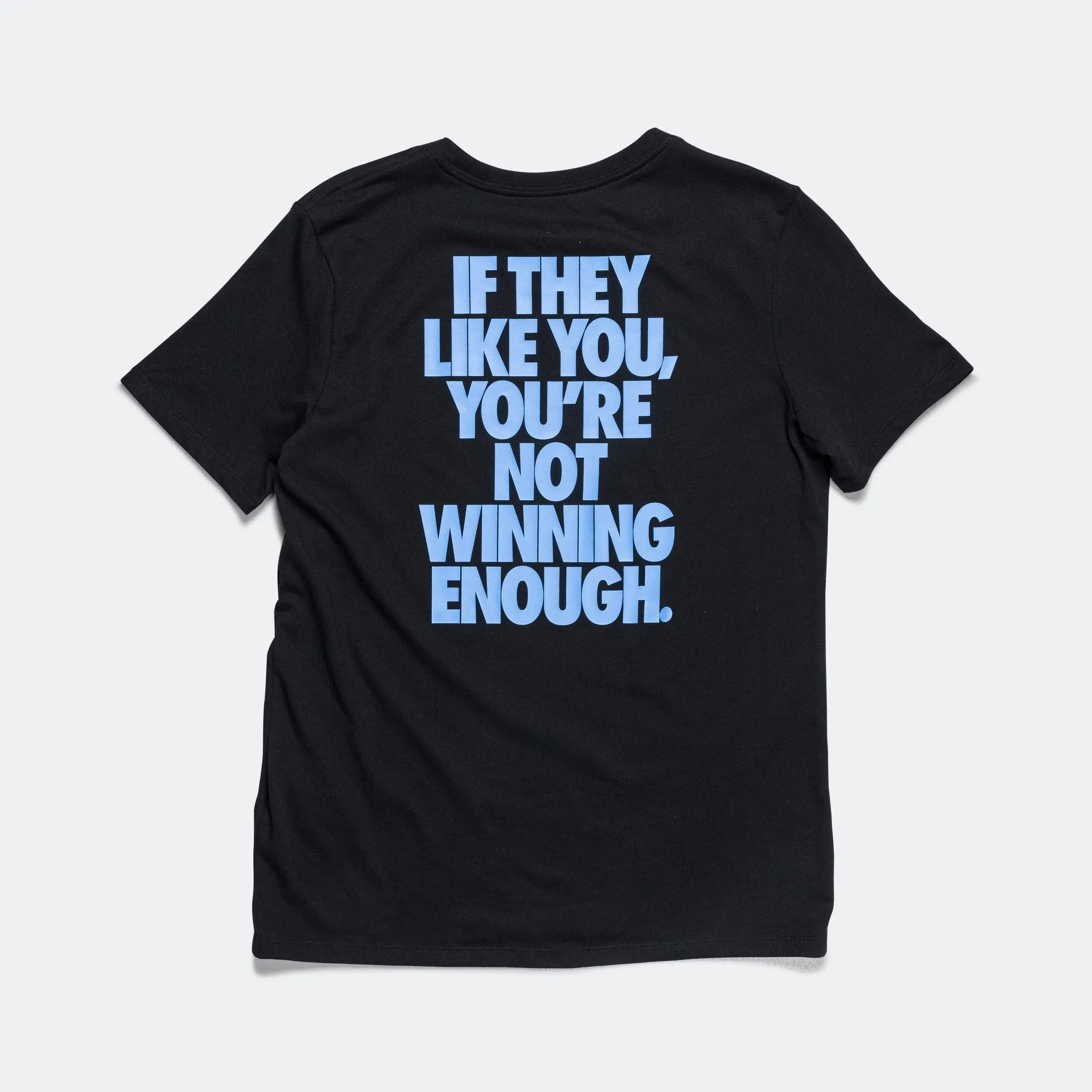 Womens Winning Enough Tee QS - Black